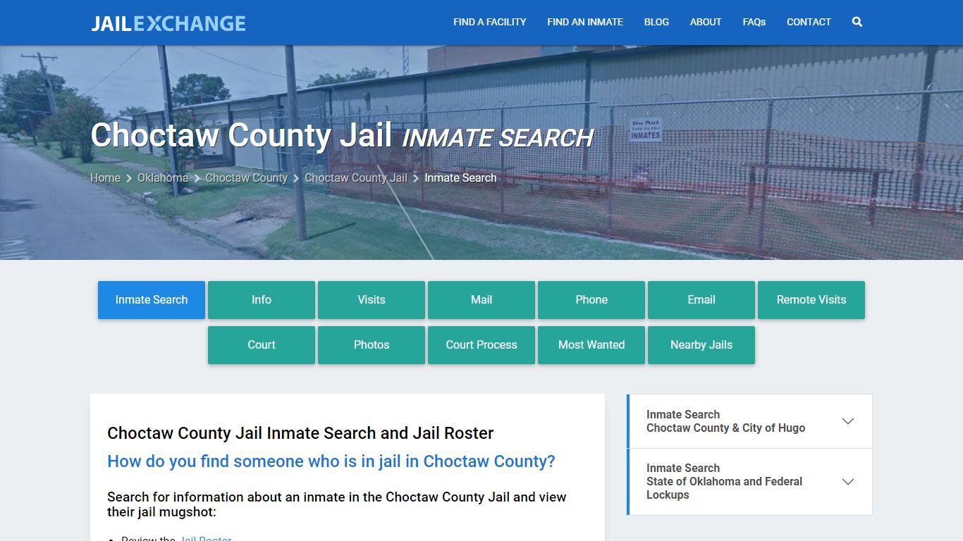 Inmate Search: Roster & Mugshots - Choctaw County Jail, OK