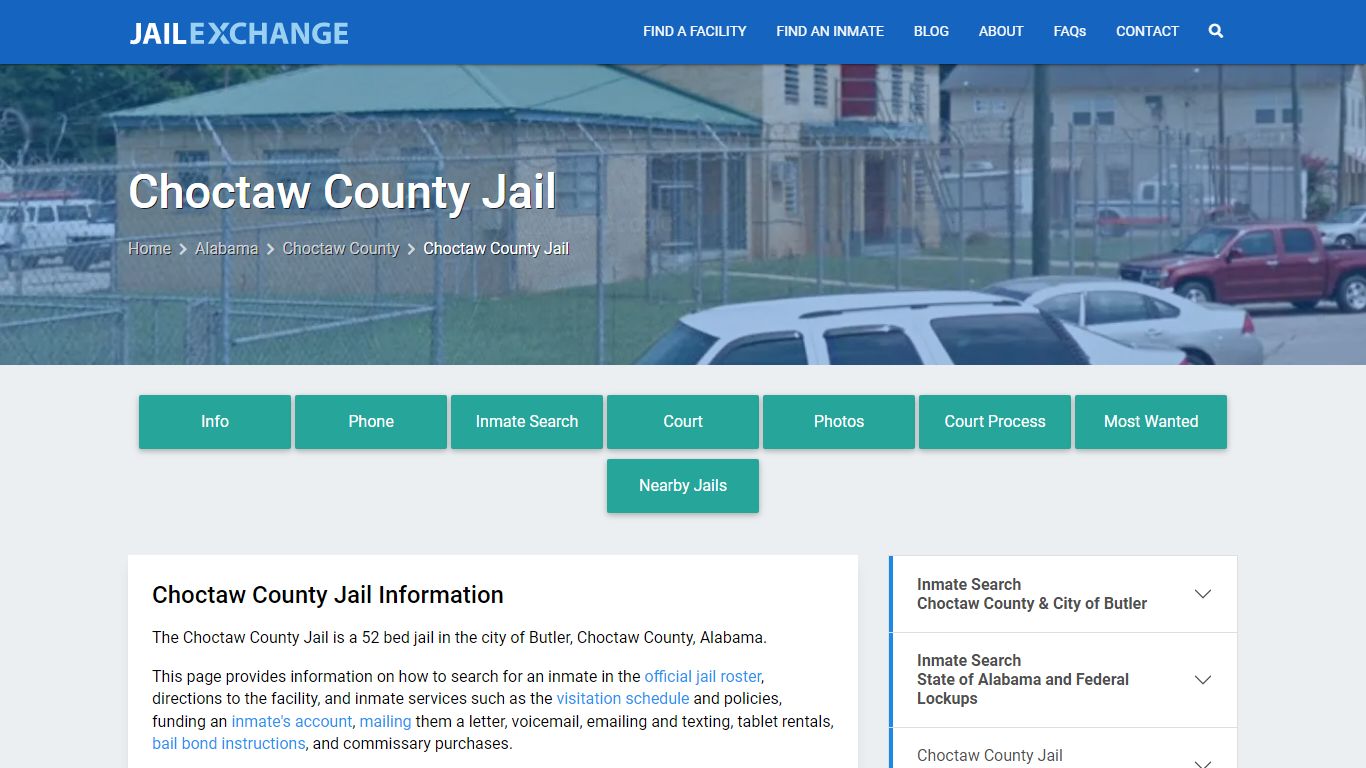 Choctaw County Jail AL | Booking, Visiting, Calls, Phone